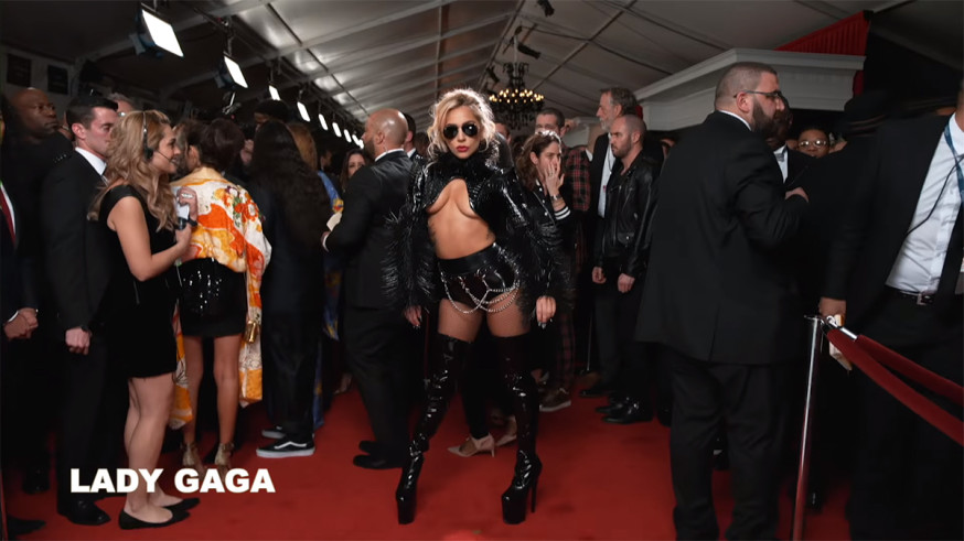 supersterren in superslowmotion lady gaga