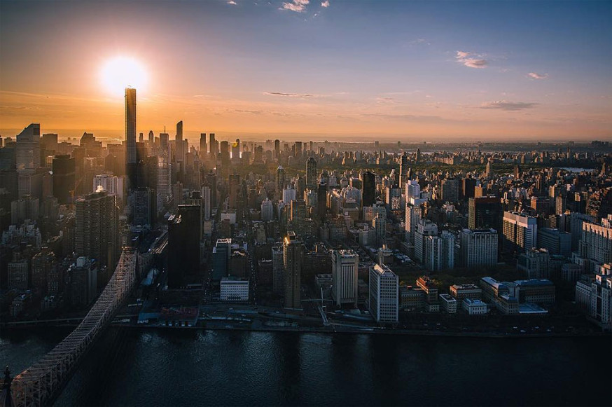 De prachtige skyline van New York