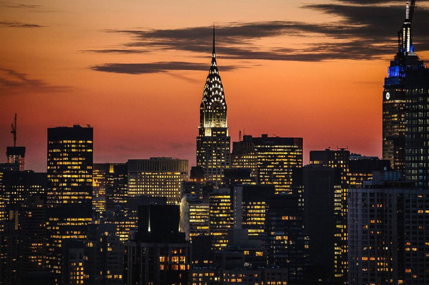 De prachtige skyline van New York