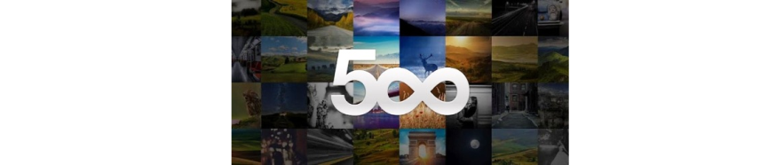 500px Logo met Wit