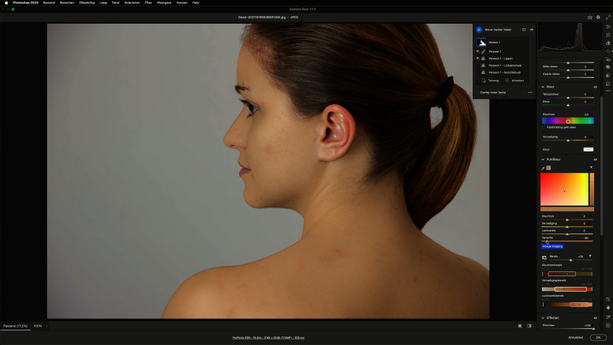 portret retoucheren in RAW