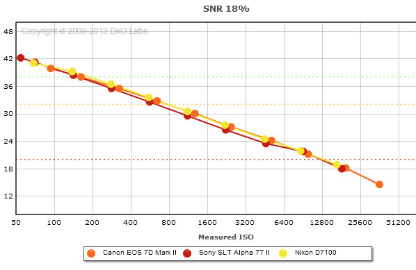Canon EOS 7D Mark II vs Sony A77 II vs Nikon D7100 - Ruis