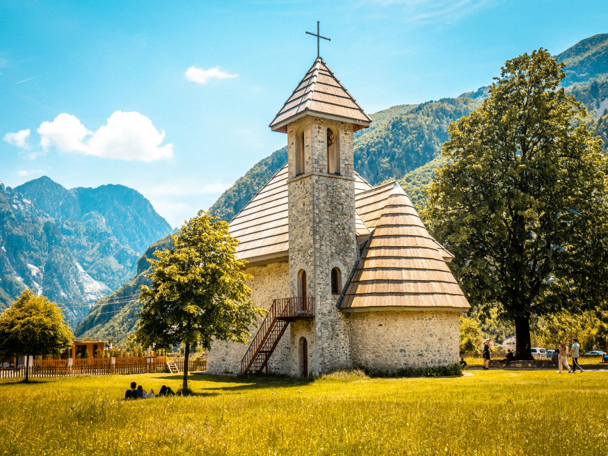berglandschappen Albanië