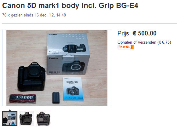 Canon marktplaats