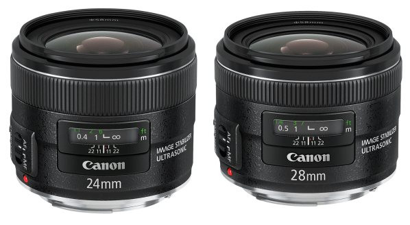 Canon 24mm en 28mm