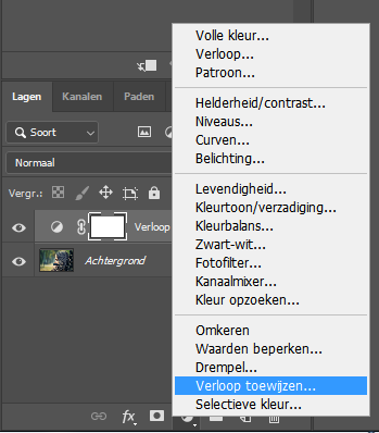 Color-grading-foto-kopiëren-verloop-toewijzen