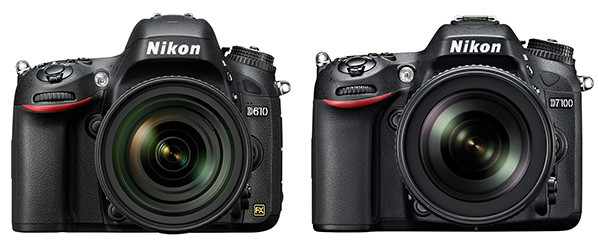 Nikon D610 vs D7100