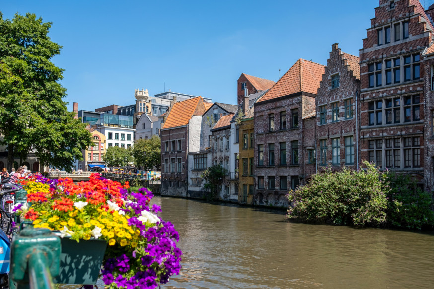 middeleeuwse wijk Gent