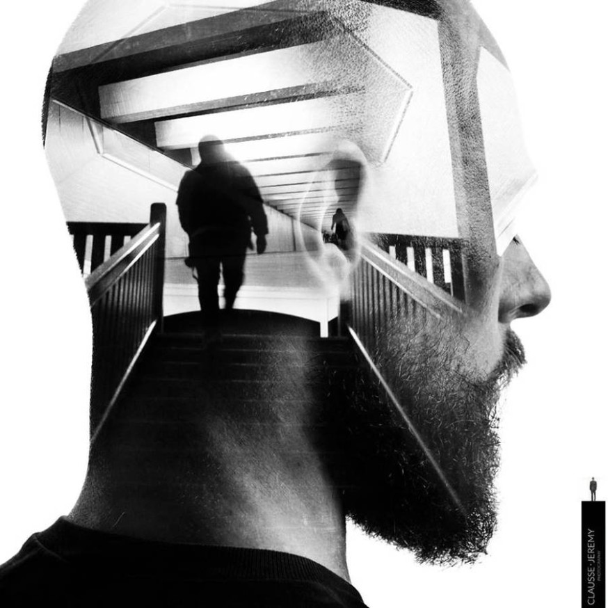 Double exposure portretten