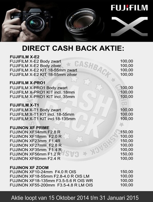 Fujifilm cashback