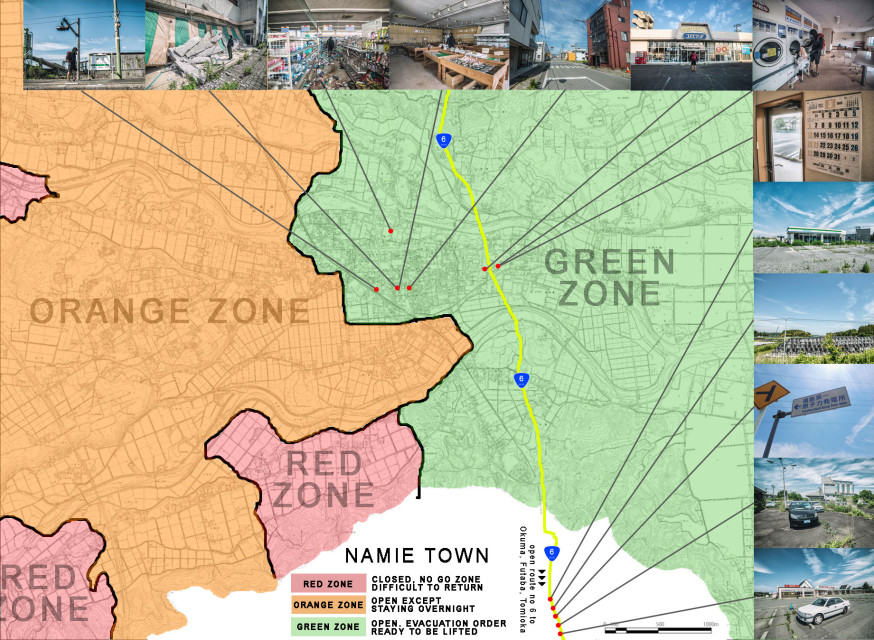 Foto’s van de verboden zone Fukushima