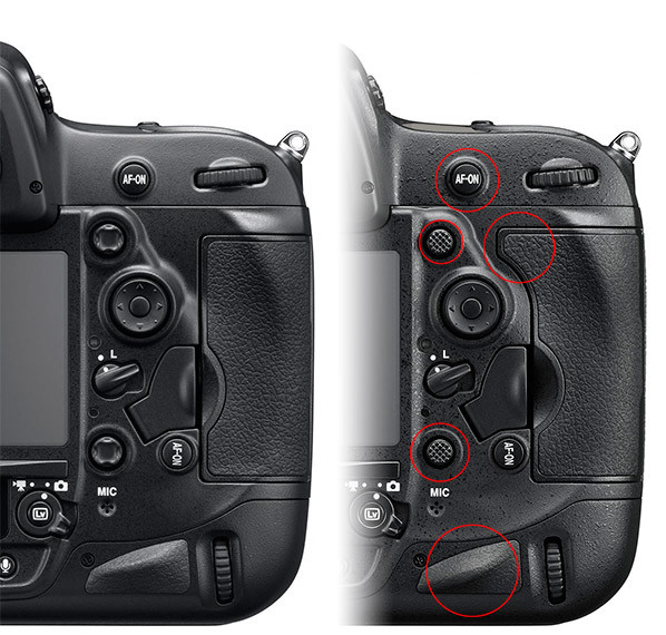 Nikon D4S ergonomie