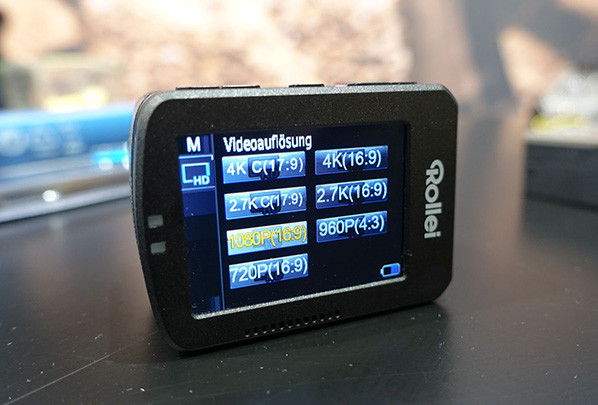 Rollei Actioncam 7S display
