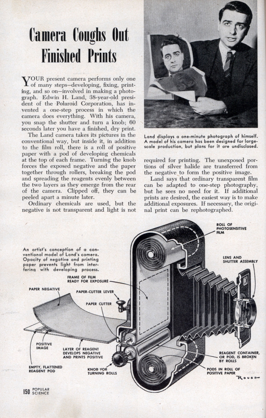 Retro - de eerste Polaroid camera