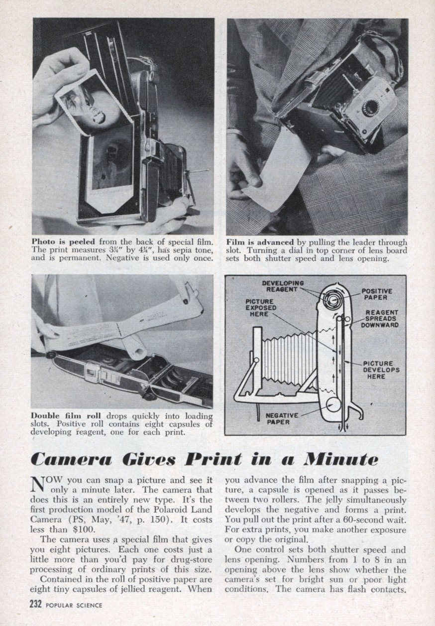 Retro - de eerste Polaroid camera