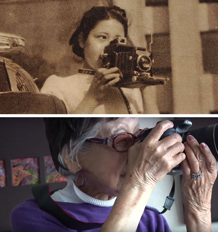 Japan's eerste vrouwelijke fotografeert nog steeds actief