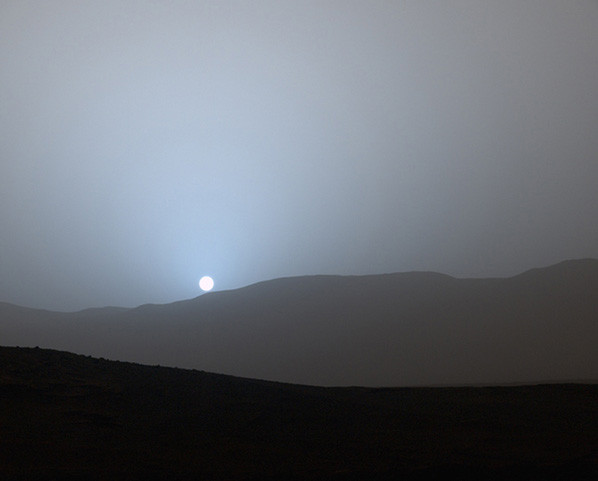 Curiosity - Zonsondergang op Mars