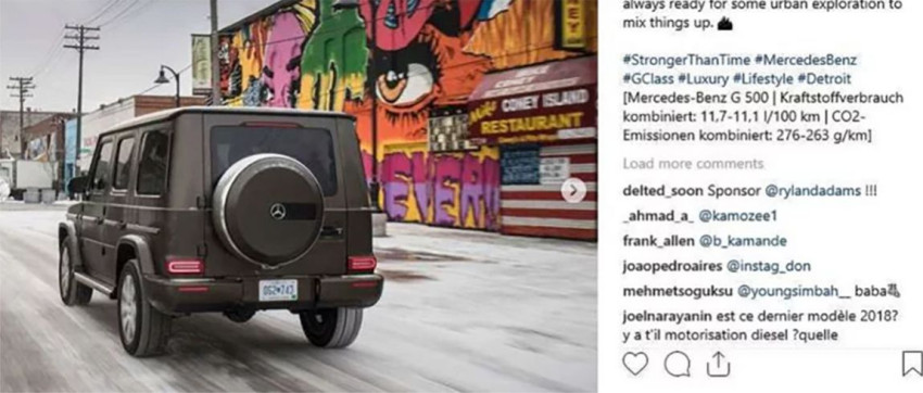 Mercedes klaagt kunstenaars aan na onrechtmatig tonen van hun illustraties in Instagram-berichten