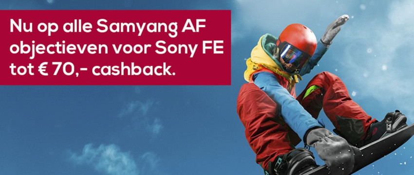 Samyang cashback verlengd t/m 15 februari