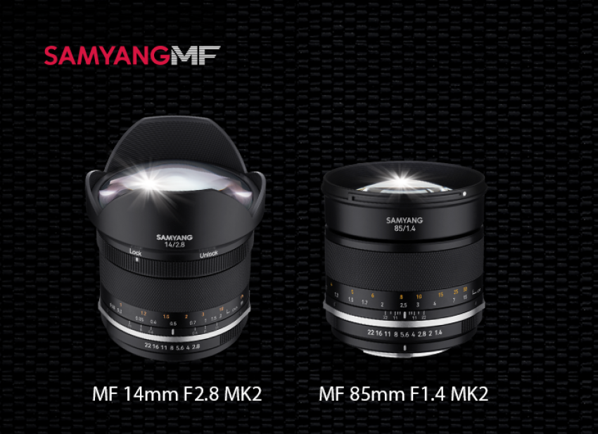 Samyang MF 14mm f/2.8 Mark II en MF 85mm f/1.4 Mark II nu beschikbaar