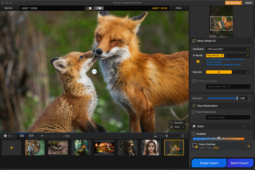 Verbeter ‘bijna perfecte’ foto’s met Aiarty Image Enhancer