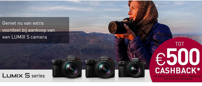 Cashback actie Panasonic LUMIX S-serie!