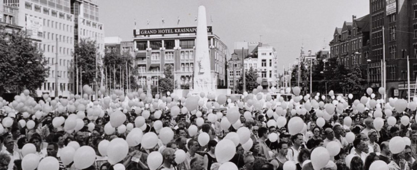 Fototentoonstelling Aids in Amsterdam