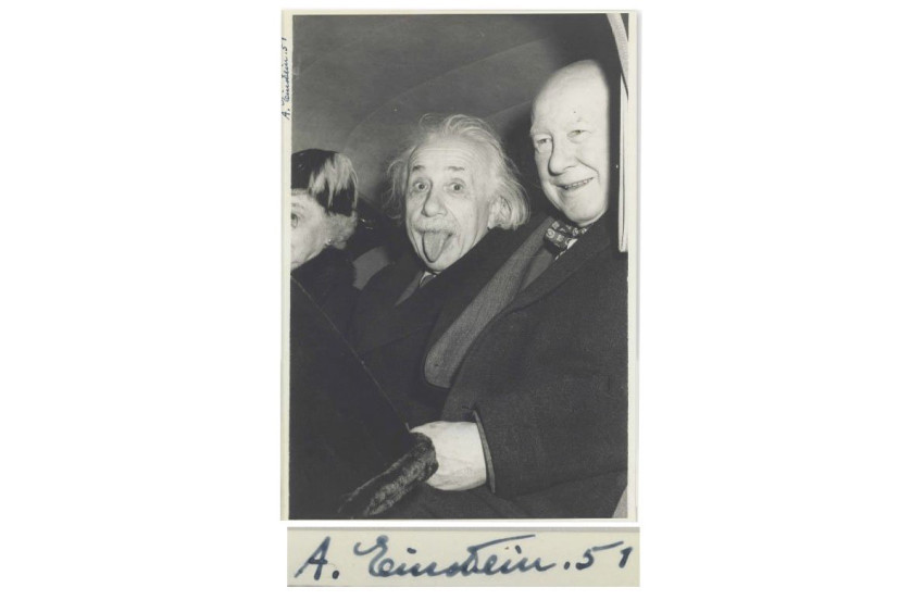 Tong uitstekende Einstein levert 125.000 dollar op
