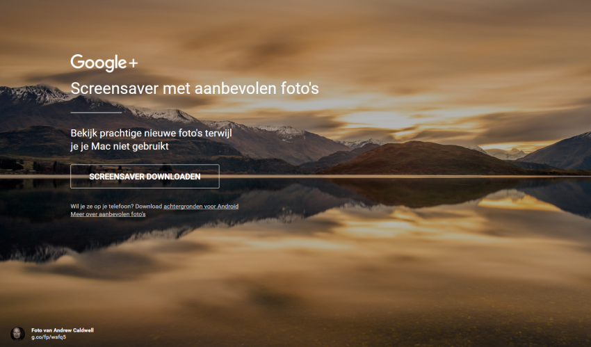 Jouw mooiste foto’s in Screensaver van Google voor Mac?