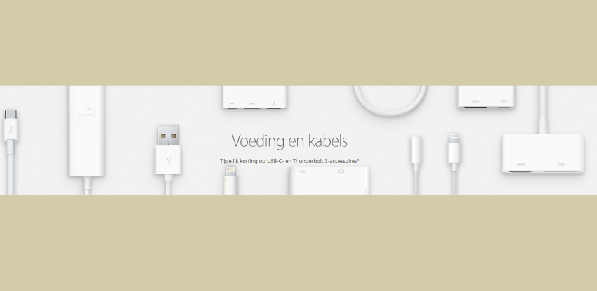 Korting op Apple adapters voor MacBook Pro 