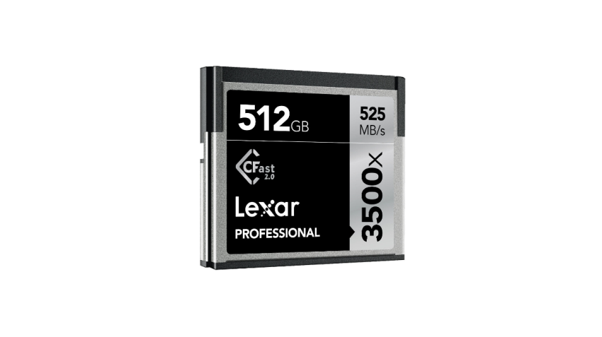 Lexar introduceert nieuwe CFast 2.0 geheugenkaart van 512GB 