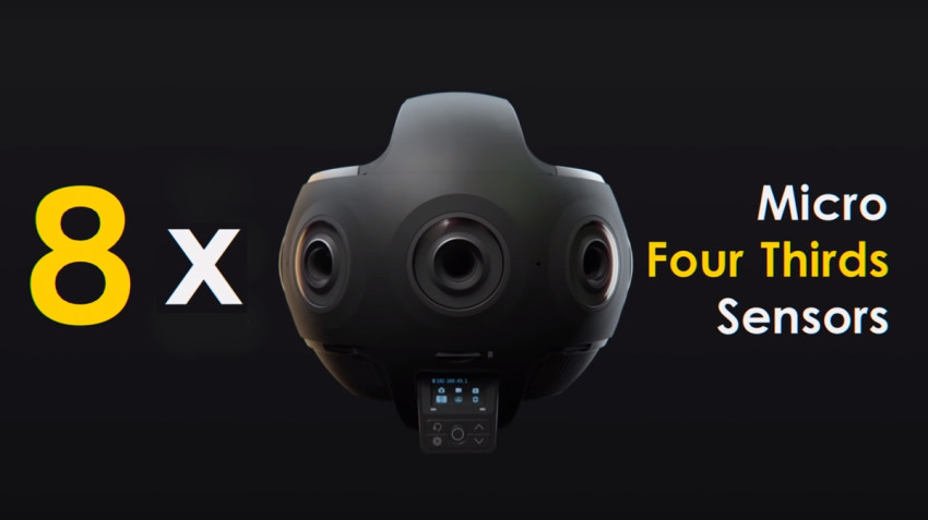 8 MFT sensors in 1 VR bal: Insta360 Titan