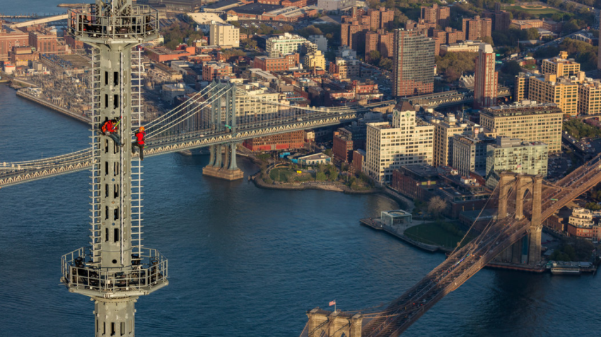 New York vanuit de hoogte. In 360 graden