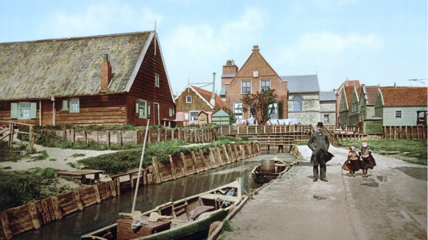 14 Fotochromatische kleurenfoto's van Nederland in de 19e eeuw