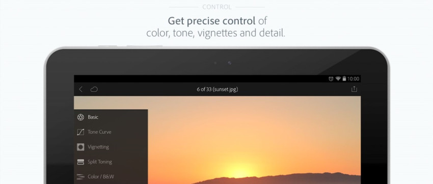 Nieuwe versie Lightroom voor Android