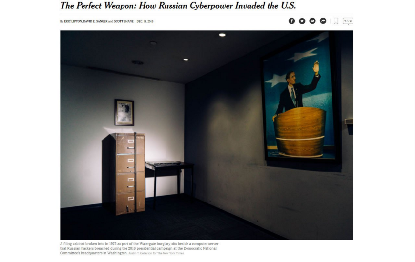 NYT-fotograaf verwijdert fotolijst en wordt teruggefloten