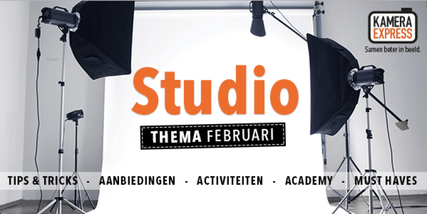 Februari = studiomaand bij Kamera Express