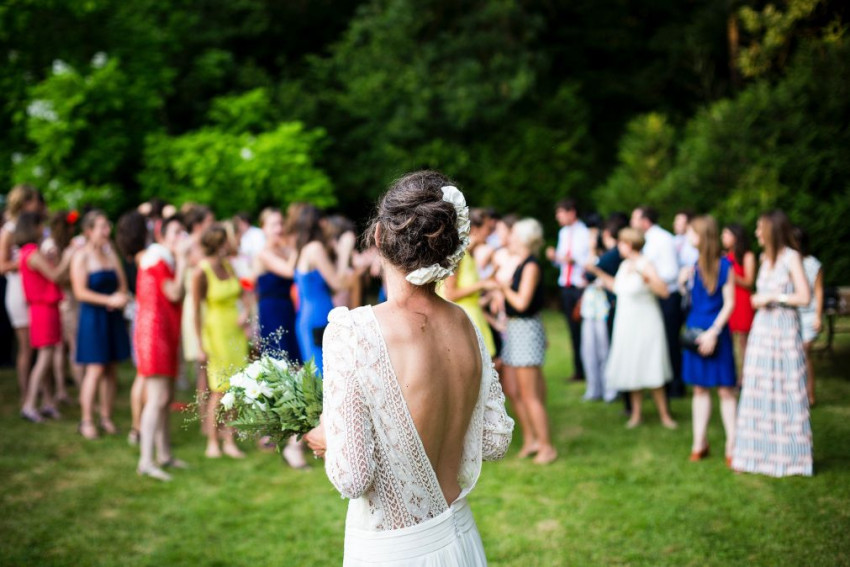 Bruiloft receptie: flitsen