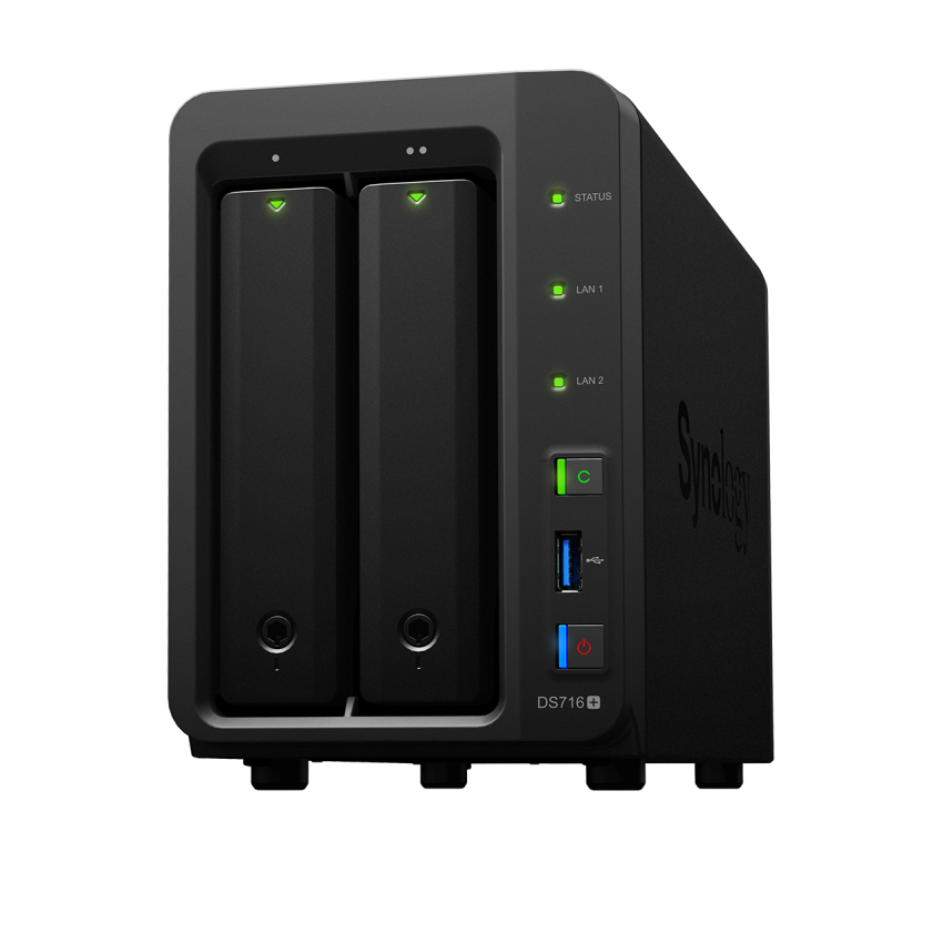 Synology DiskStation DS716+ Ideale opslag voor professionele fotografen en mkb'ers