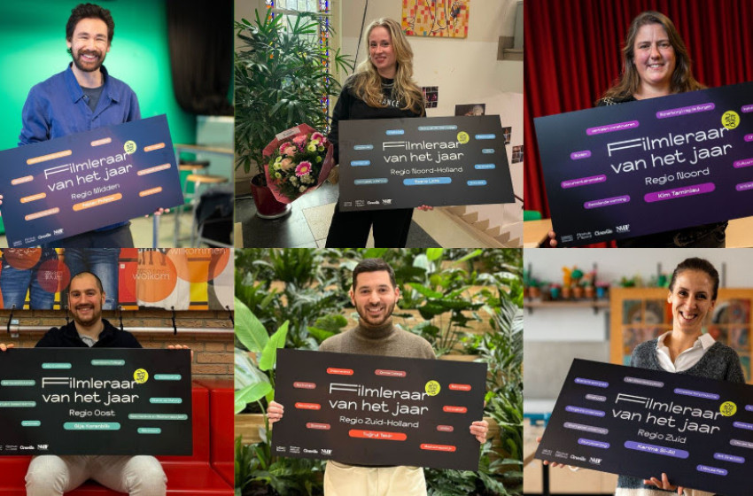 Zes regionale winnaars genomineerd voor Filmleraar van het Jaar 25/26