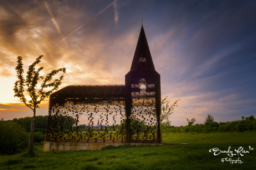 In de spotlight: ‘Zonsondergang Borgloon’ van Sandy Kern 