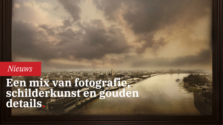 Leidse kunstenaar Casper Faassen maakt een  'Gezicht op Antwerpen'