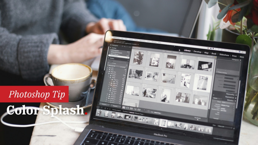 Color splash Photoshop: kleuraccent in zwart-wit